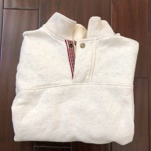 Orvis quarter zip crewneck sweatshirt